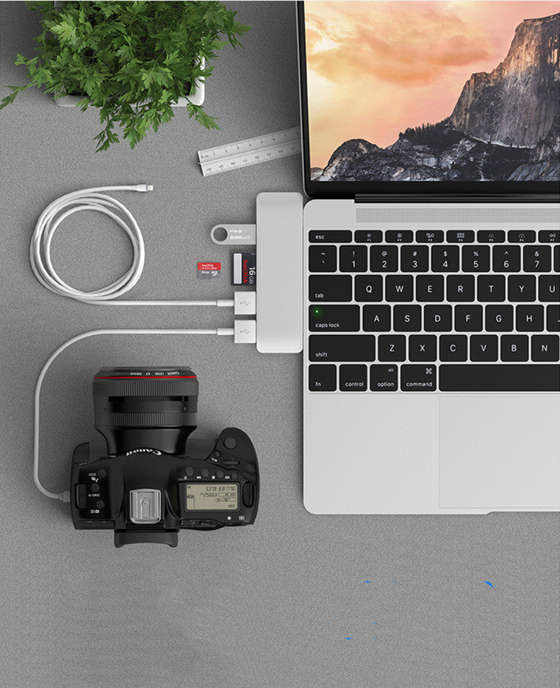 USB-C Hub Docking Station – All-in-One Type-C Adapter for Laptops & Tablets