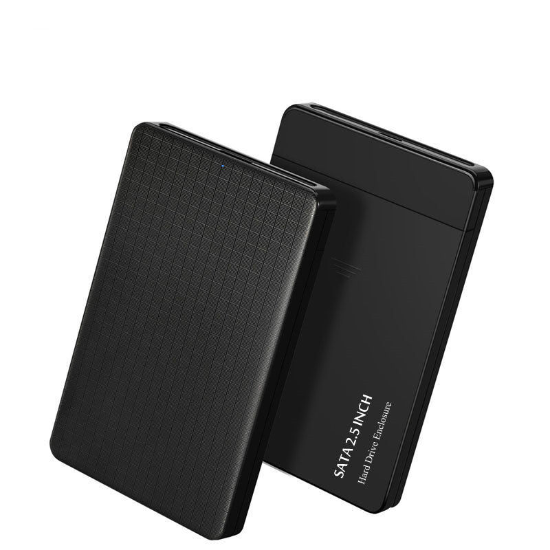 Sleek Grid Pattern USB 3.0 External Hard Drive Enclosure – Professional Business Design