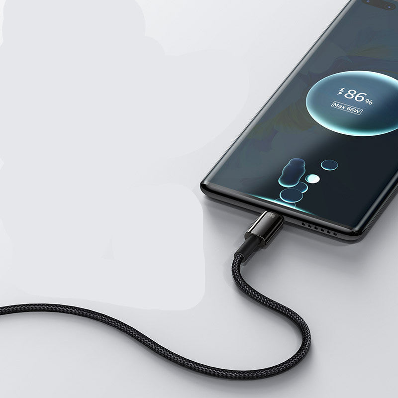 Baseus 66W SuperCharge USB-C Cable – Quick Charge Type-C Fast Charger (5A/6A)