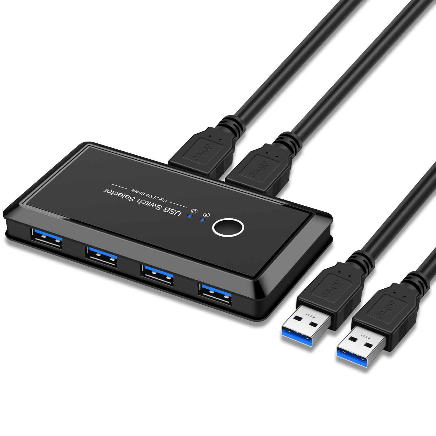 USB Multi-Interface Splitter – 2-In 4-Out USB Hub Adapter for PC, Laptop & Smart Devices