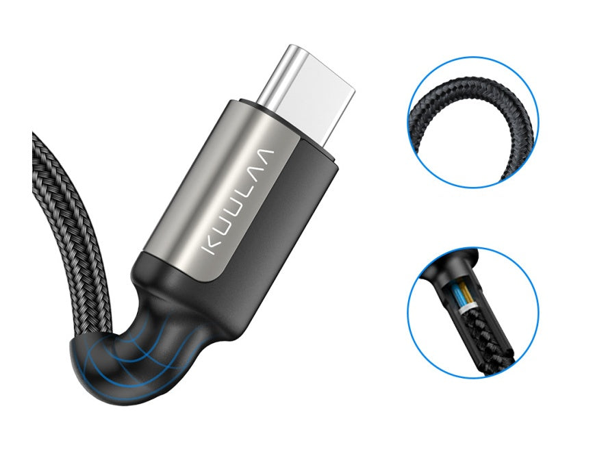 USB-C to USB Data Cable – Durable Type-C Charger & Sync Cord