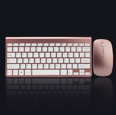 Portable 2.4GHz Wireless Keyboard and Mouse Combo – Mini Design for Laptop, Desktop, Smart TV & PS4