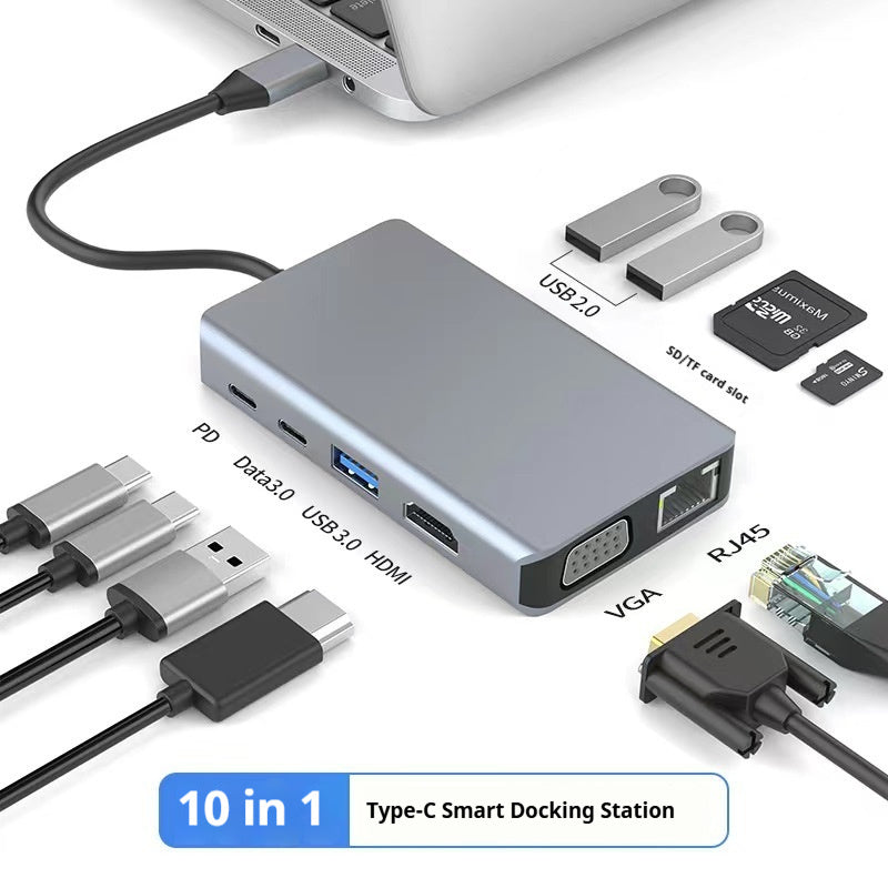 7-in-1 Type-C Multi-Function Adapter – HDMI Display, USB Hub 3.0, and Charging Expansion Dock