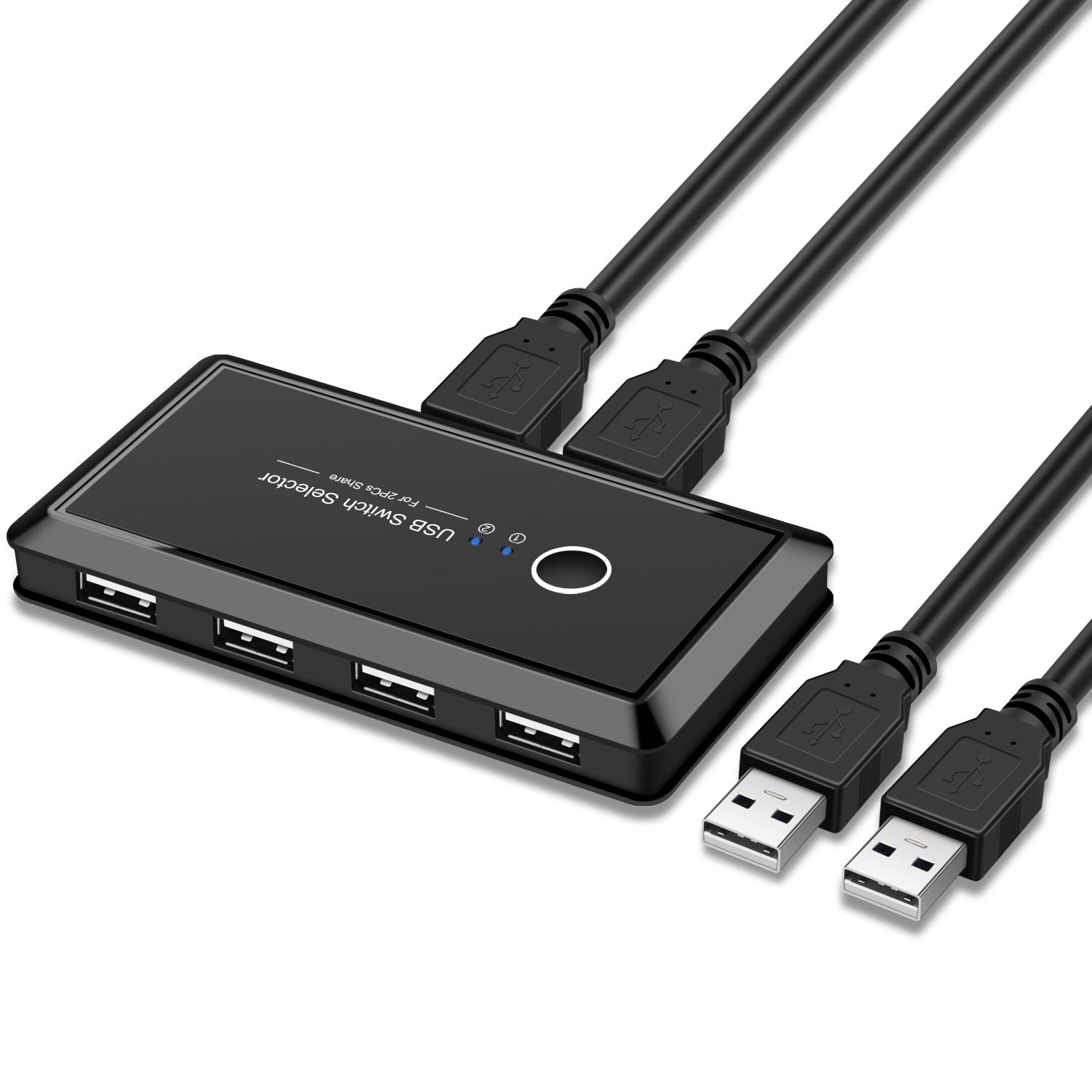 USB Multi-Interface Splitter – 2-In 4-Out USB Hub Adapter for PC, Laptop & Smart Devices