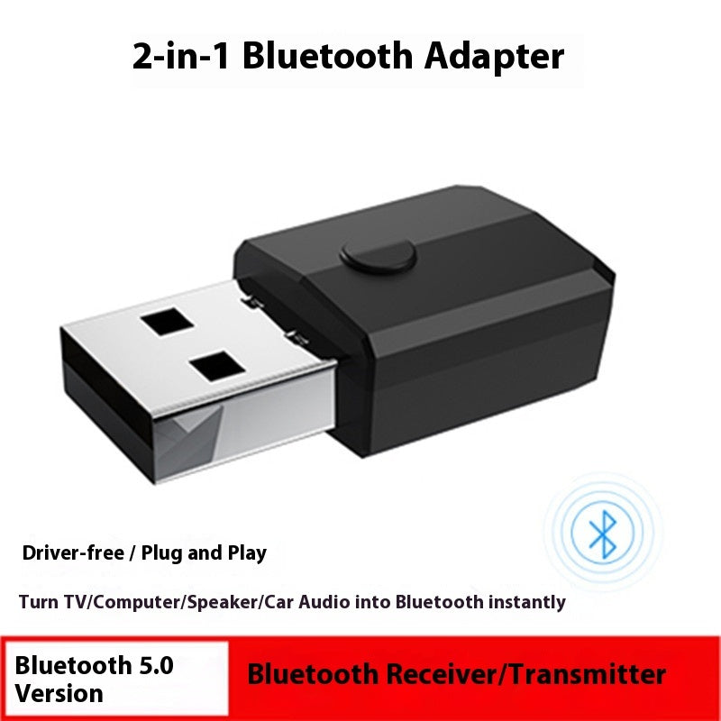 4-in-1 USB Bluetooth Transmitter & Receiver – Dual Mode Adapter