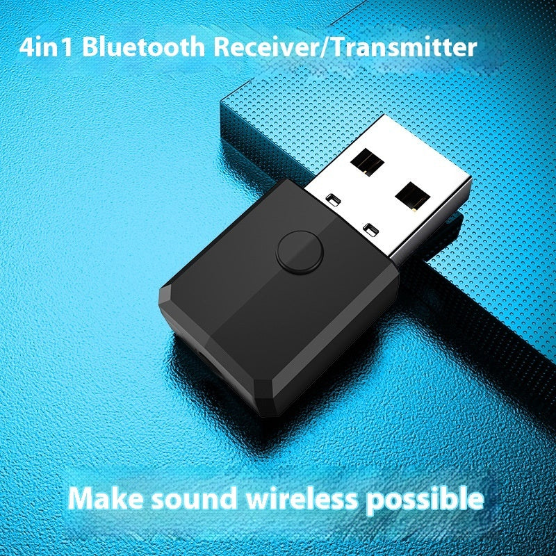 4-in-1 USB Bluetooth Transmitter & Receiver – Dual Mode Adapter