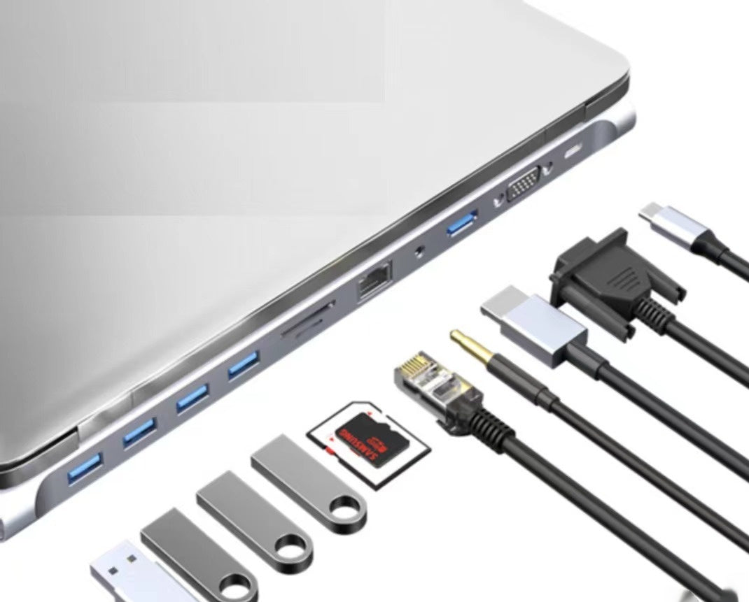 7-in-1 Type-C Multi-Function Adapter – HDMI Display, USB Hub 3.0, and Charging Expansion Dock